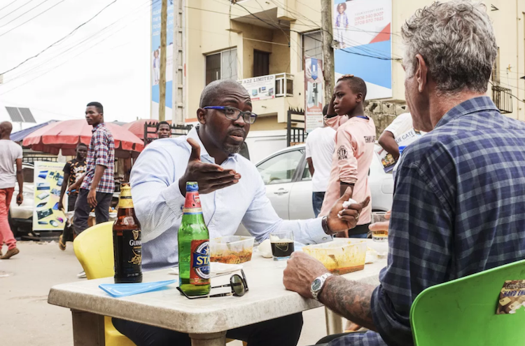 ANTHONY BOURDAIN IN LAGOS