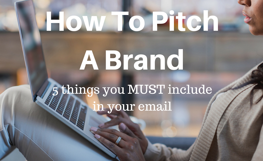 how to pitch a brand
