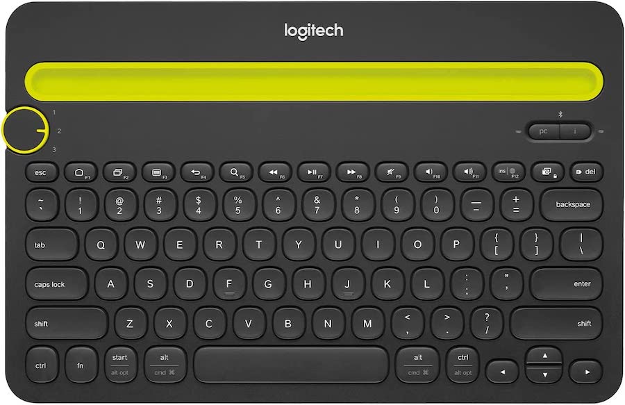 ogitech K480 Wireless Multi-Device Keyboard for Windows, macOS, iPadOS, Android or Chrome OS, Bluetooth, Compact, Compatible with PC, Mac, Laptop, Smartphone, Tablet